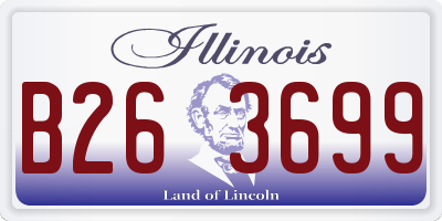 IL license plate B263699