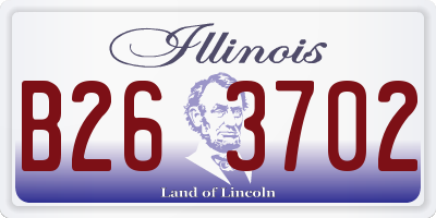 IL license plate B263702