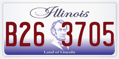 IL license plate B263705