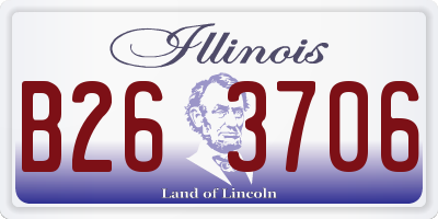 IL license plate B263706