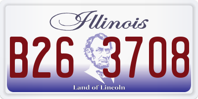 IL license plate B263708