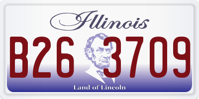 IL license plate B263709