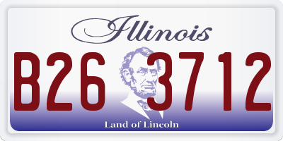 IL license plate B263712