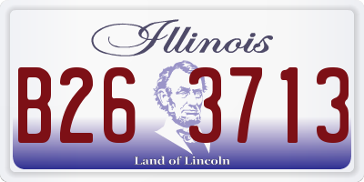 IL license plate B263713