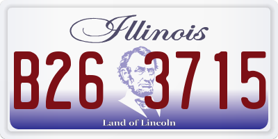 IL license plate B263715