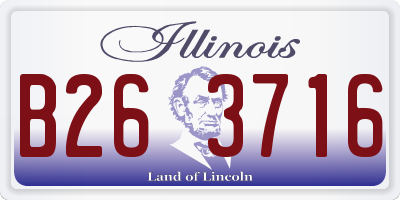 IL license plate B263716