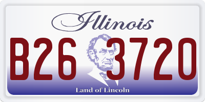 IL license plate B263720