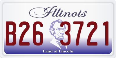 IL license plate B263721