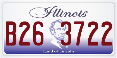IL license plate B263722