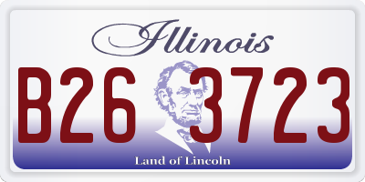 IL license plate B263723