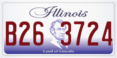 IL license plate B263724