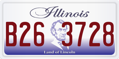 IL license plate B263728