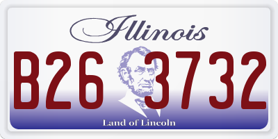 IL license plate B263732