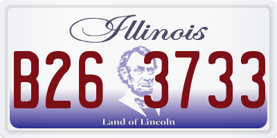IL license plate B263733