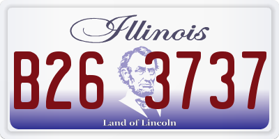 IL license plate B263737