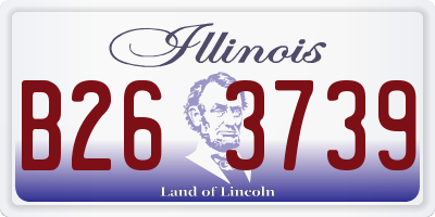 IL license plate B263739