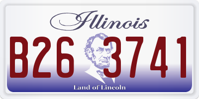 IL license plate B263741