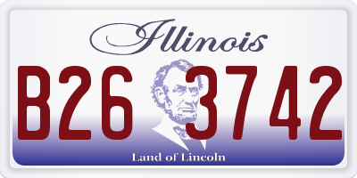 IL license plate B263742
