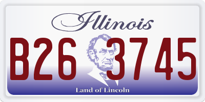 IL license plate B263745