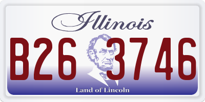 IL license plate B263746