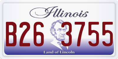IL license plate B263755