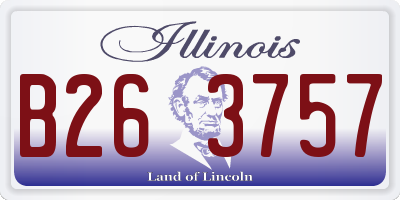 IL license plate B263757