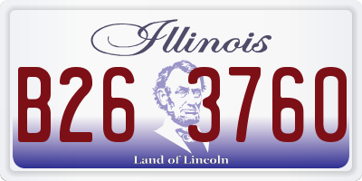 IL license plate B263760