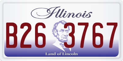 IL license plate B263767