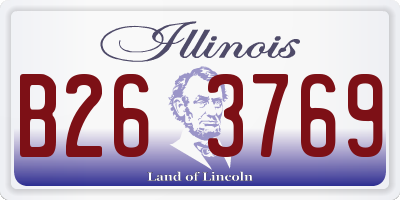 IL license plate B263769
