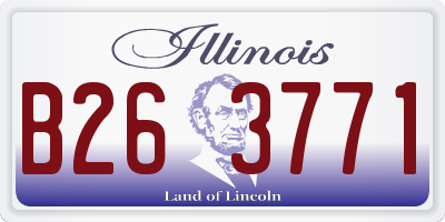 IL license plate B263771