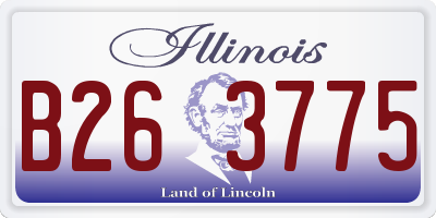 IL license plate B263775
