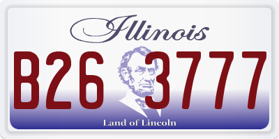 IL license plate B263777