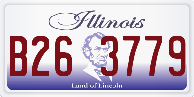 IL license plate B263779