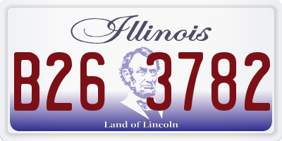 IL license plate B263782