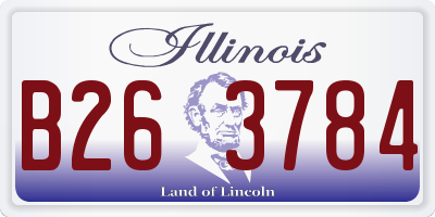 IL license plate B263784
