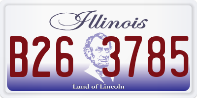 IL license plate B263785