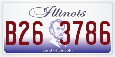 IL license plate B263786