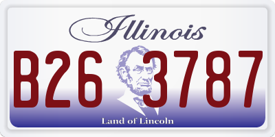 IL license plate B263787