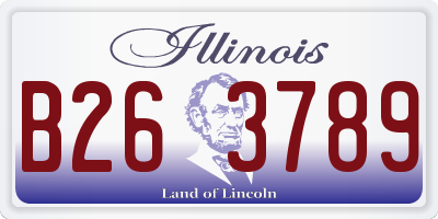 IL license plate B263789