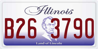 IL license plate B263790