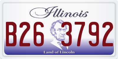IL license plate B263792