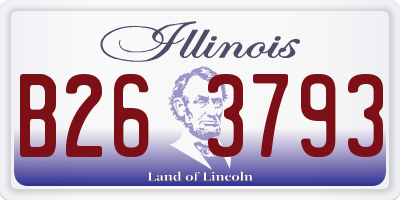IL license plate B263793