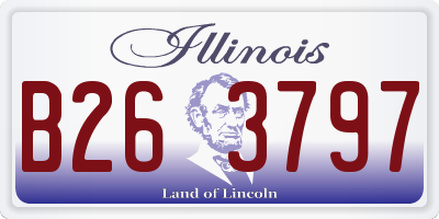 IL license plate B263797