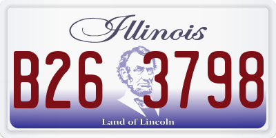 IL license plate B263798