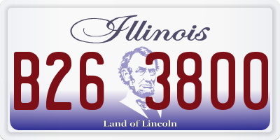 IL license plate B263800