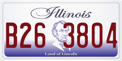 IL license plate B263804