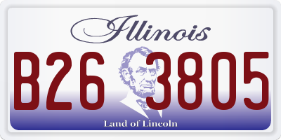 IL license plate B263805