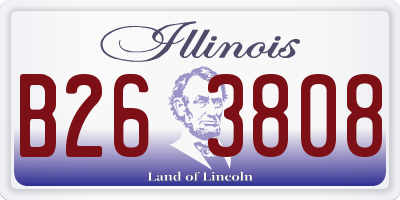 IL license plate B263808