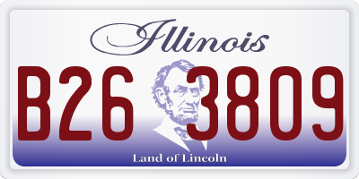 IL license plate B263809