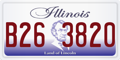 IL license plate B263820
